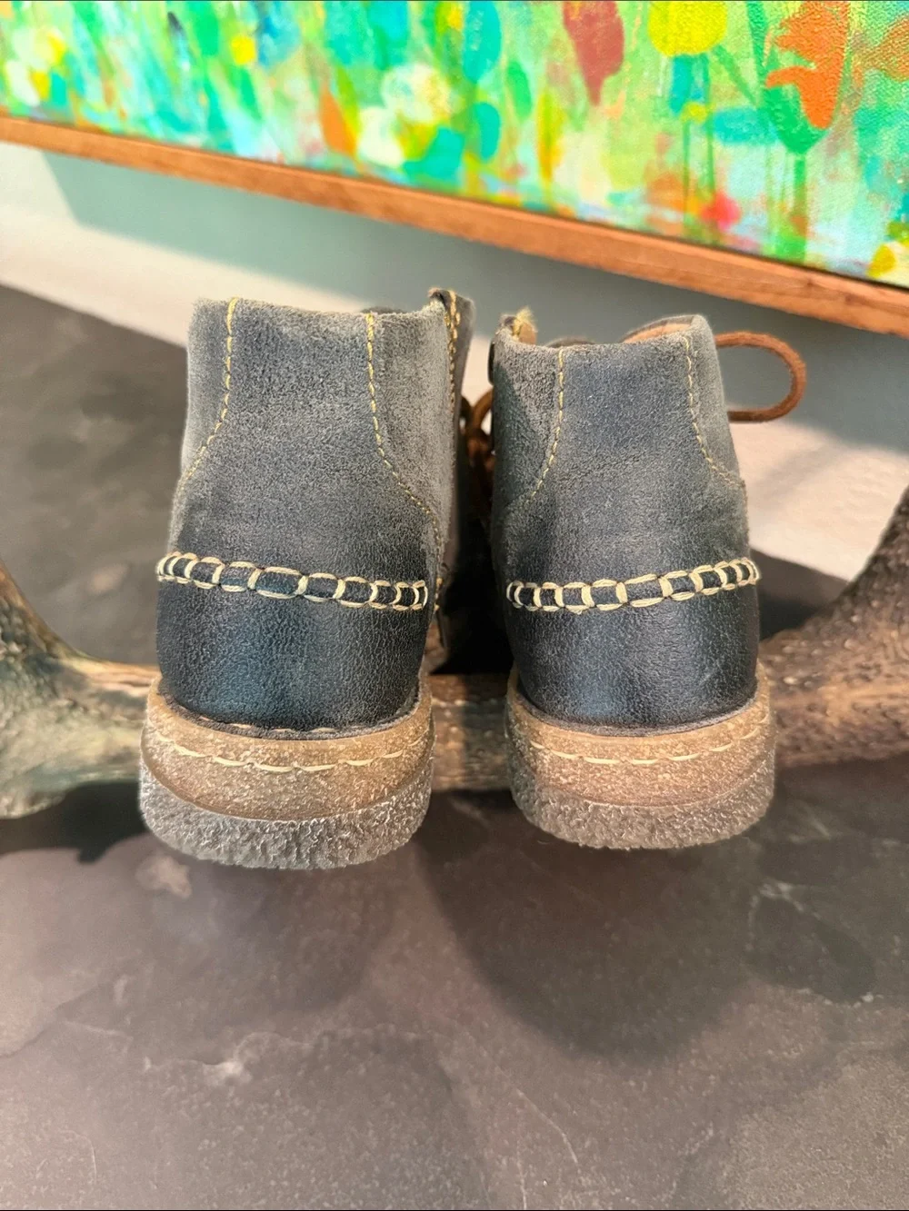 Born Suede Chukka Boots with Brown Laces